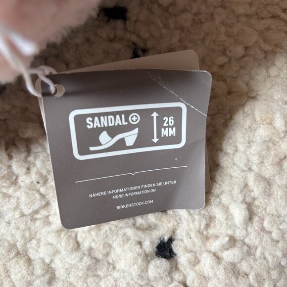 Papillio by Birkenstock Arizona soft pink shearling sandals slippers women's 37 - Picture 5 of 5